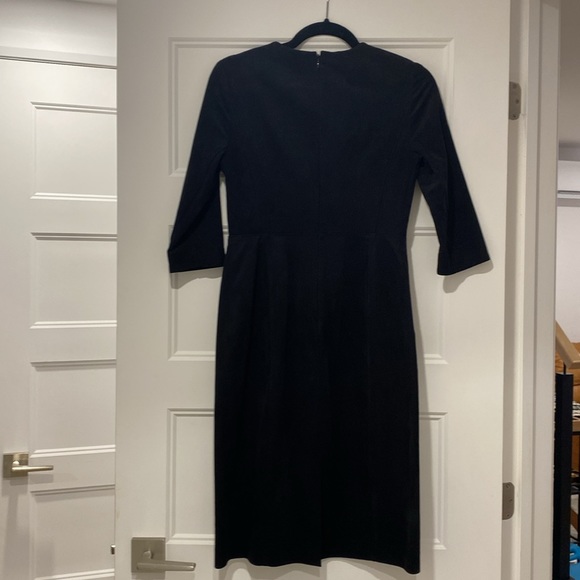 Aritzia Barbaton faux suede black dress 4 - Picture 4 of 4